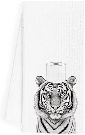 WFSM Tiger Hand Towels 16x24 Inch Premium Soft and Stylish