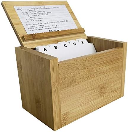 Personalized Engraved Recipe Box - Maple Wood 300 Card Capacity