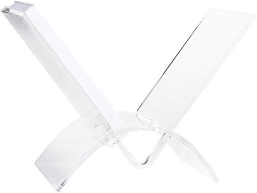 Fenteer Clear Acrylic Cookbook Holder for Home and Business Use