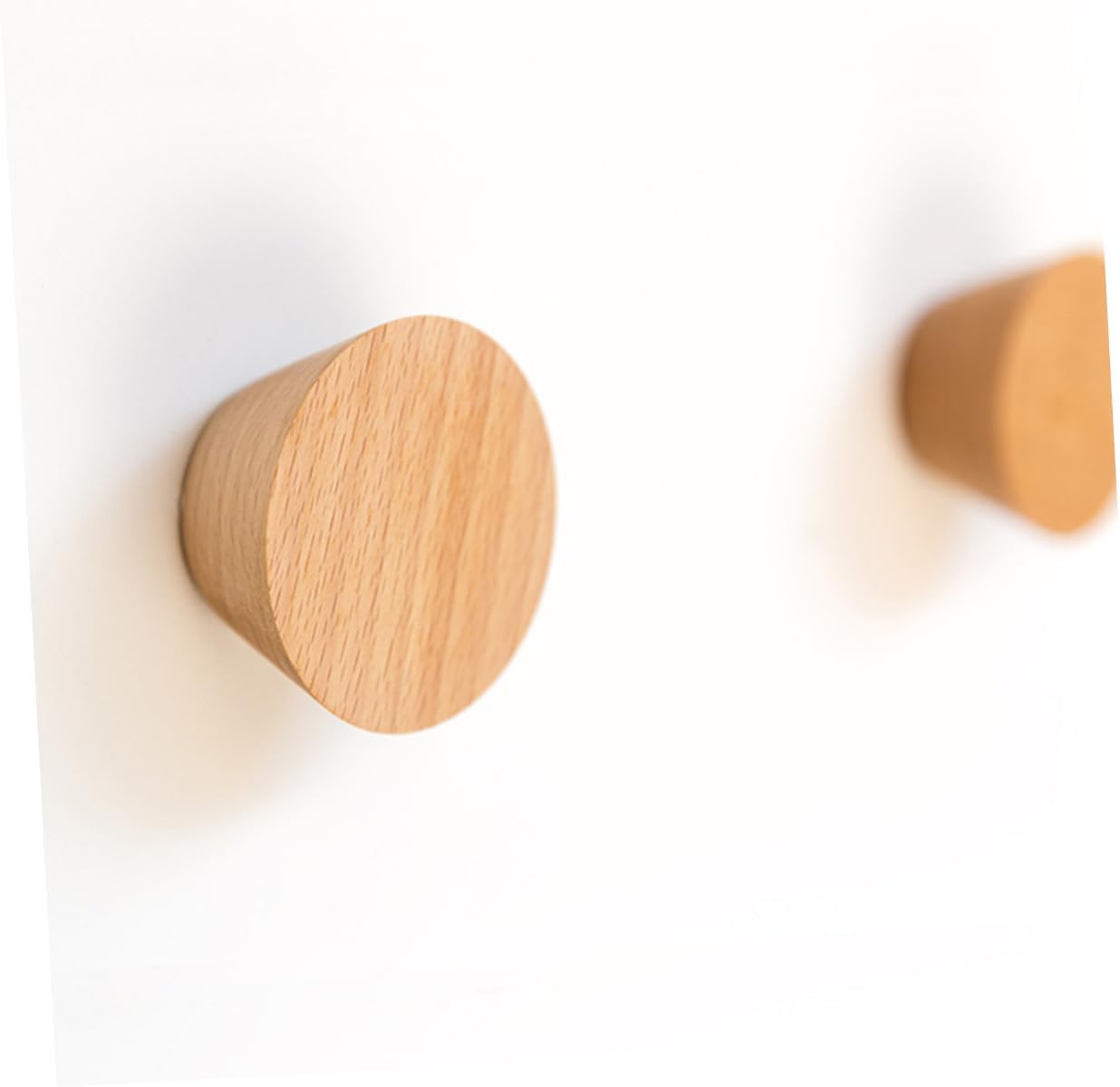 Wakauto 3pcs Beech Wall Hooks Multifunctional Rack
