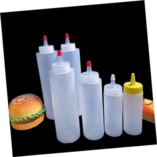 Zerodeko Mini Seasoning Bottles ABS Sauce Squeeze Bottles