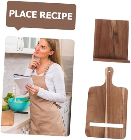 Stylish Wooden Cookbook Holder Stand for Kitchen Counter