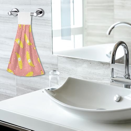 Cute Banana Pattern Kitchen Towels 2 Pieces