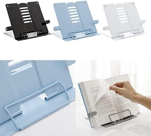 Book Stand Desk Metal Holder with 6 Positions