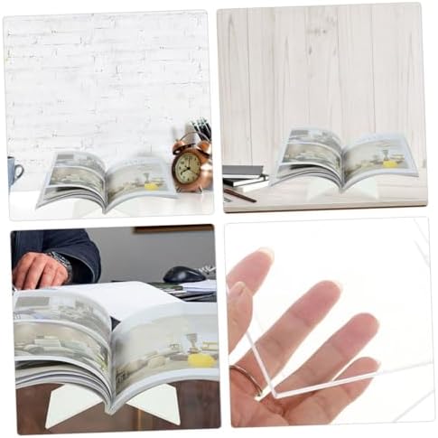 FUNOMOCYA Acrylic Cookbook Stand with Stable Base
