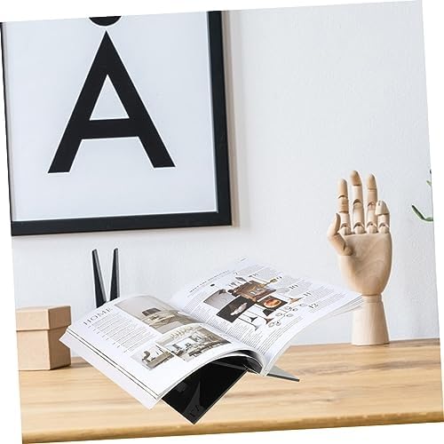 CORHAD Acrylic Book Display Stand for Reading and Kitchen Use