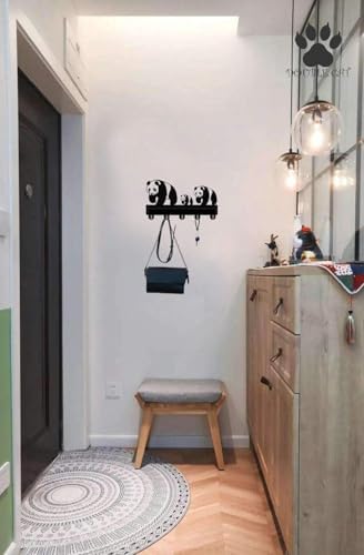 Doublecat Panda Style Coat Hook Wall Decor
