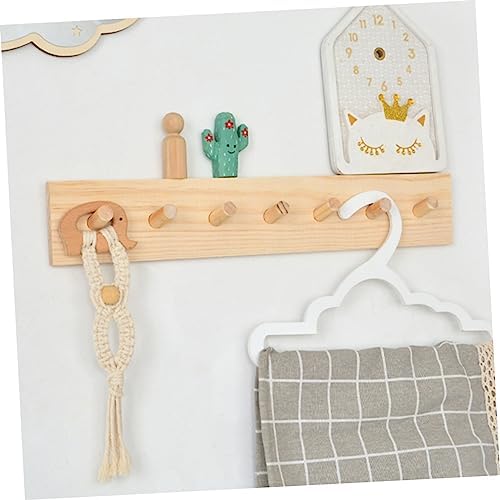 Luxshiny 1Pc Nordic Style Wooden Wall Hook