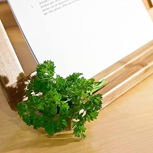 Relaxdays Bamboo Cookbook Stand Natural Brown