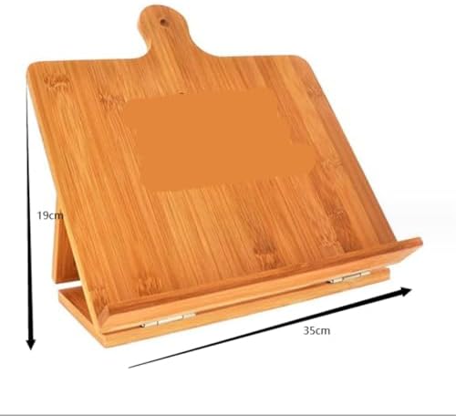 QUQUQ Foldable Cookbook Stand with Custom Engraving