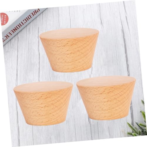 3Pcs Beech Wooden Wall Hooks Space-Saving Storage Organizer