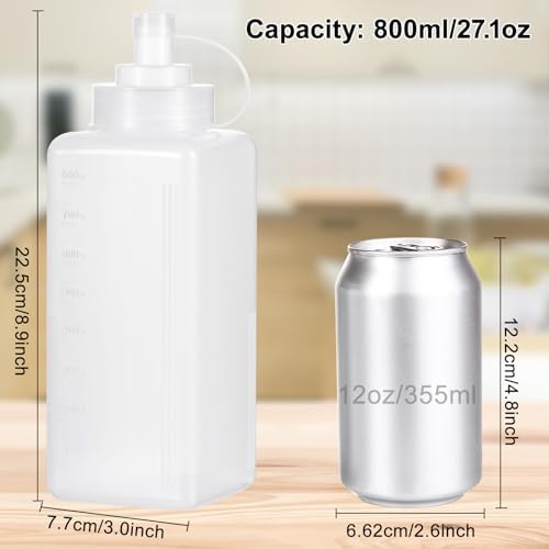 Uceoo Wide Mouth Condiment Squeeze Bottle 800ml