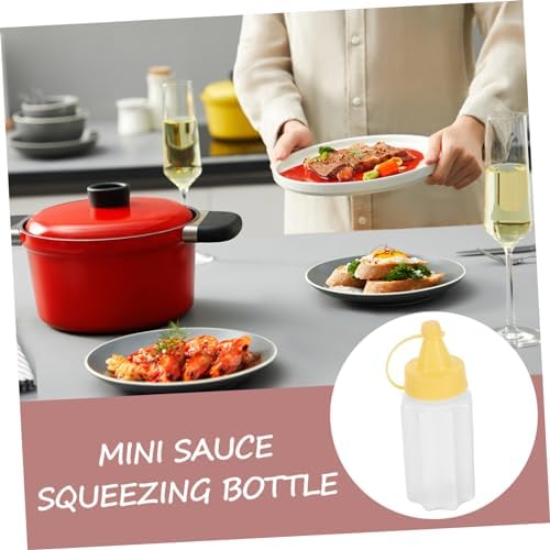 OKUMEYR 12 Pcs Mini Condiment Squeeze Bottles
