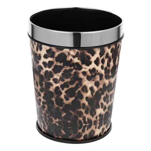 COHEALI 5L Metal Trash Can with Fixed Bag Ring