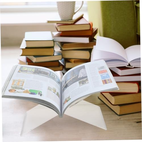 1 Set Acrylic Book Stand for Kitchen and Office