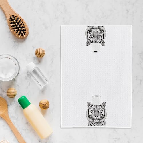 WFSM Tiger Hand Towels 16x24 Inch Premium Soft and Stylish