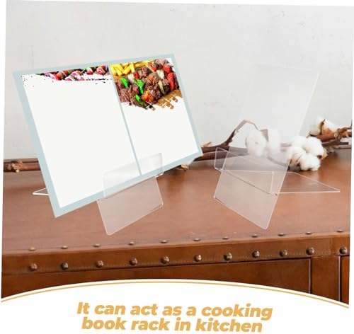 Zerodeko Practical Acrylic Reading Stand for Kitchen and Home