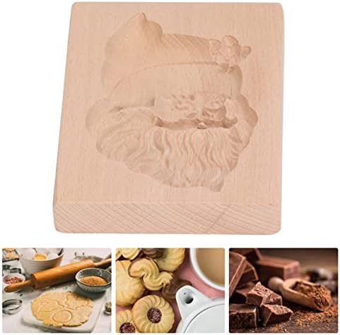 DMLENGOIN 3D Wooden Cookie Cutters Holiday Baking Tool