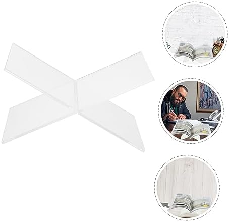 GOOHOCHY Acrylic Cookbook Stand for Kitchen and Desk