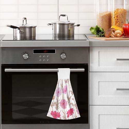OTVEE Floral Pattern Kitchen Towels 2 Pieces