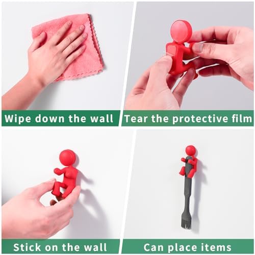 Pariveca Creative Doll Silicone Hooks 4 Pcs Gray