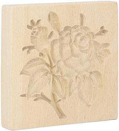 Beechwood Cookie Press Stamp for Baking and Crafting