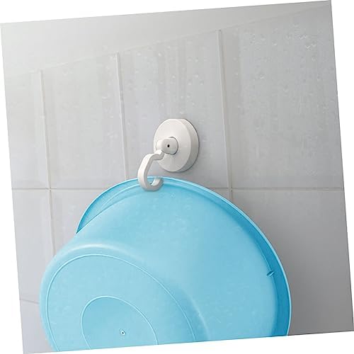 Healifty 3pcs Self-Adhesive Shower Hooks Black