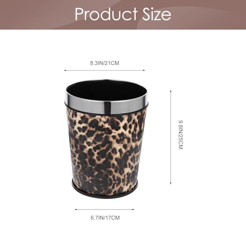 COHEALI 5L Metal Trash Can with Fixed Bag Ring