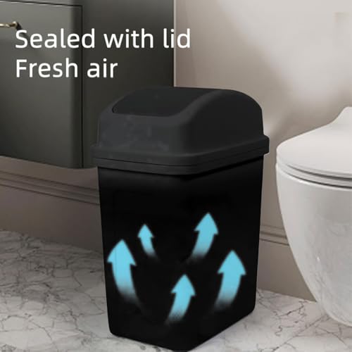KELINFONG 55 Gallon Plastic Trash Can with Lid