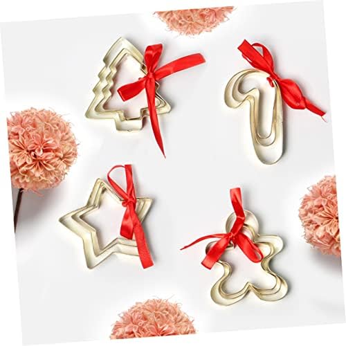 3Pcs Gold Plated Stainless Steel Cookie Cutters