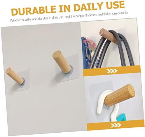 4Pcs Traceless Adhesive Wall Hooks for Hats and Coats