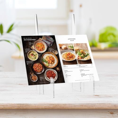 Acrylic Cookbook Stand for Kitchen Counter