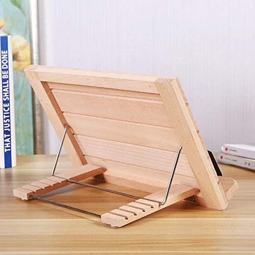 Adjustable Wood Book Stand for Reading and Cooking