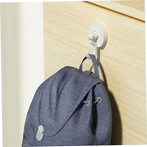 Healifty 3pcs Self-Adhesive Shower Hooks Black