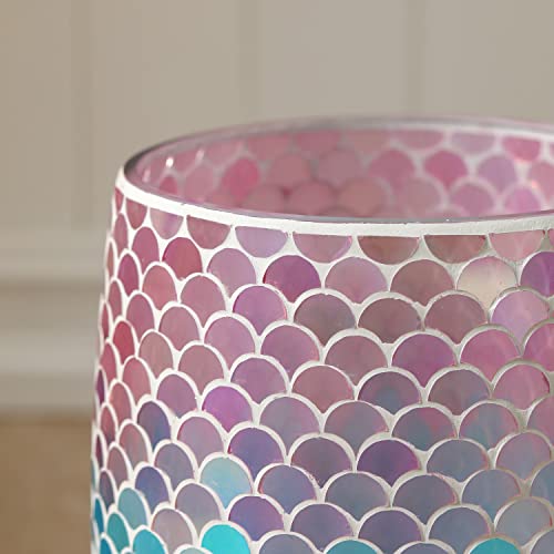 Stylish Mermaid Glass Wastebasket for Modern Homes