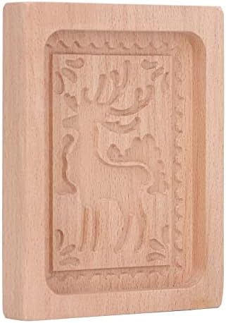 Fydun Carved Beech Wood Christmas Tree Cookie Cutter