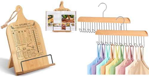 Fitnice CookBook Stand and Bra Hanger Set Bamboo
