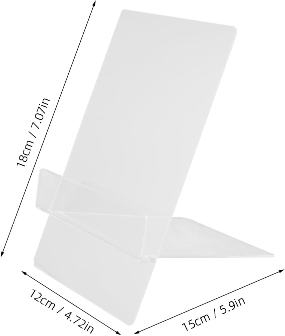 CATIEBYE Adjustable Acrylic Recipe Stand for Desk and Kitchen