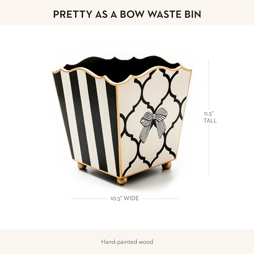 Mackenzie-Childs Decorative Wood Wastebasket
