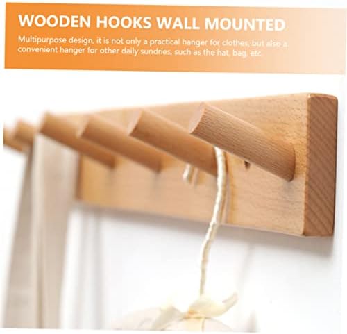 JECOMPRIS Creative Wooden Storage Rack for Entryway