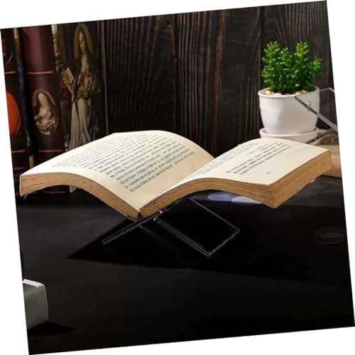 OKUMEYR Acrylic Cookbook Stand Book Holder Display Stand