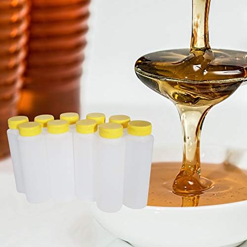 8oz HDPE Squeeze Bottles with Flip Top Caps Pack of 10