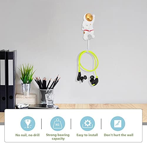 Wakauto Wall Coat Rack 2 Pcs Decorative Iron Hooks