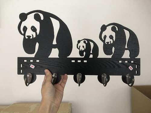 Doublecat Panda Style Coat Hook Wall Decor