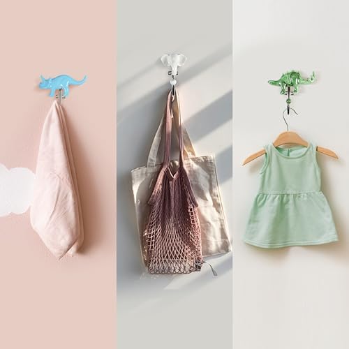 Alpha Living Home - Ceramic Wall Hooks Set of 3 Animal Shaped
