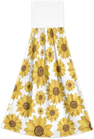 OTVEE Sunflowers Pattern Dish Towels 2 Pieces