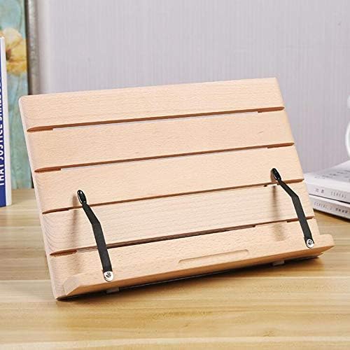 Adjustable Wood Book Stand for Reading and Cooking