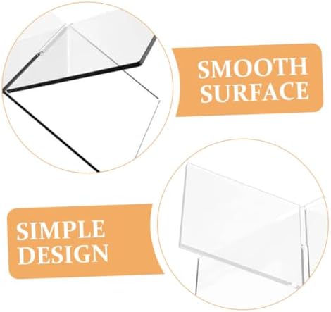 OKUMEYR Acrylic Cookbook Stand Book Holder Display Stand