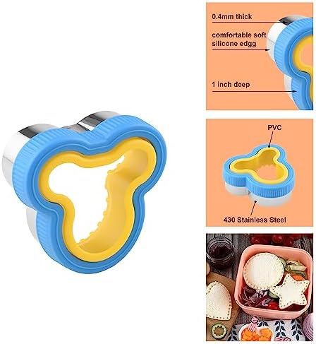 Apokney Mouse Uncrustable Sandwich Maker with 6 Shapes 1
