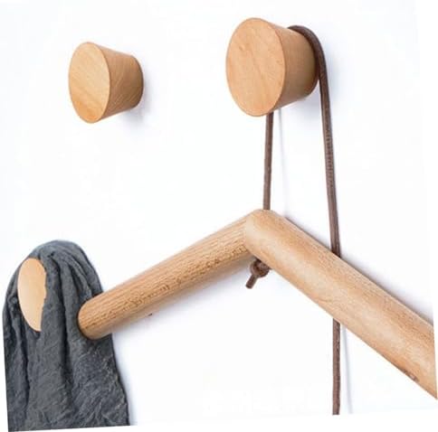3pcs Beech Wooden Hooks for Space Saving Storage